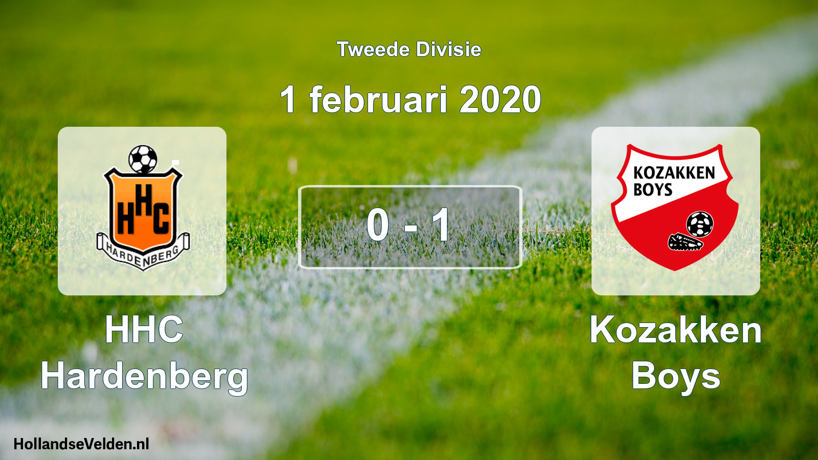 Total number of matches played: HHC Hardenberg - Kozakken Boys 0 - 1 (1 February 2020)