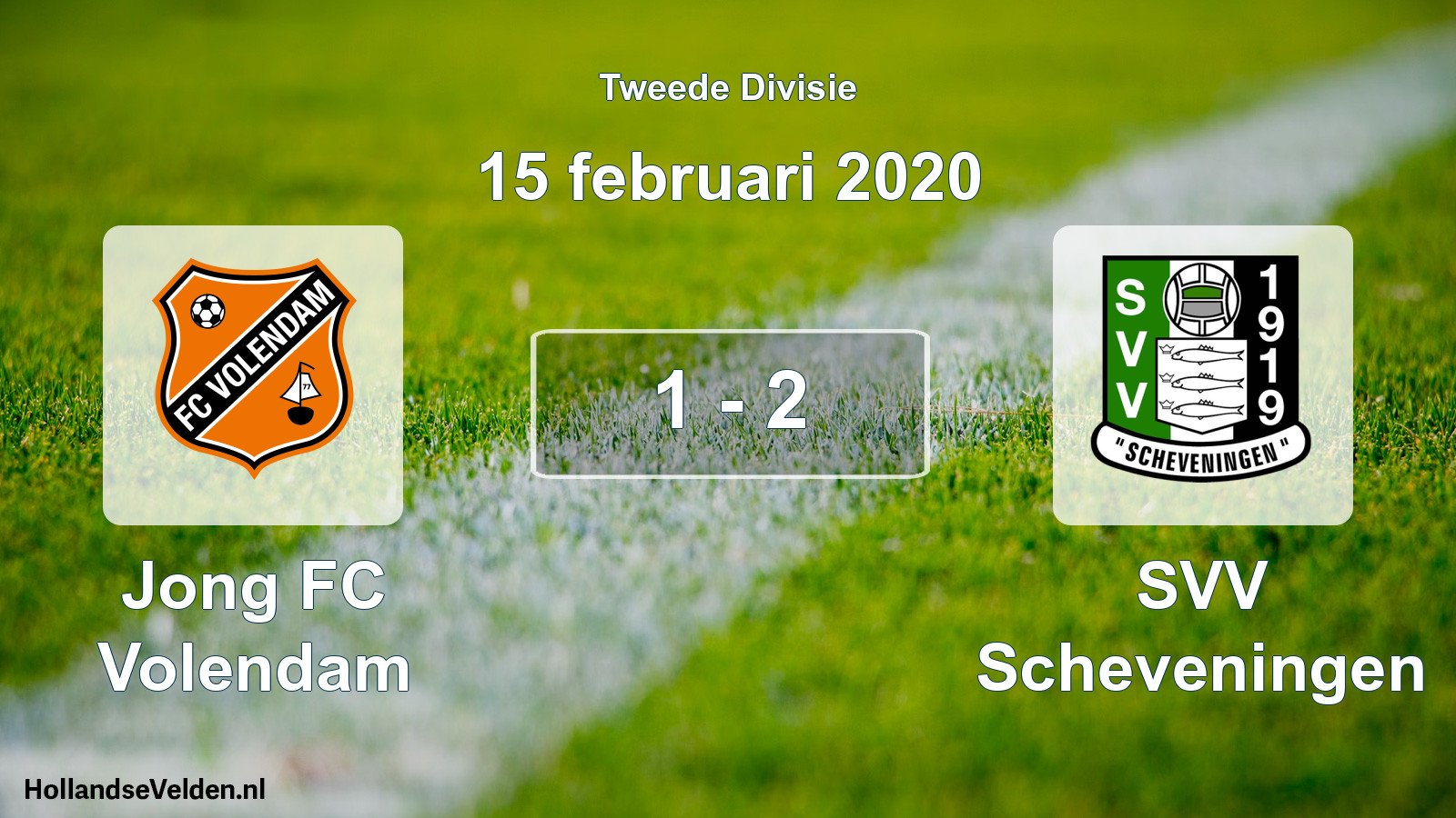 Total number of matches played: Jong FC Volendam - SVV Scheveningen 1 - 2 (15 February 2020)