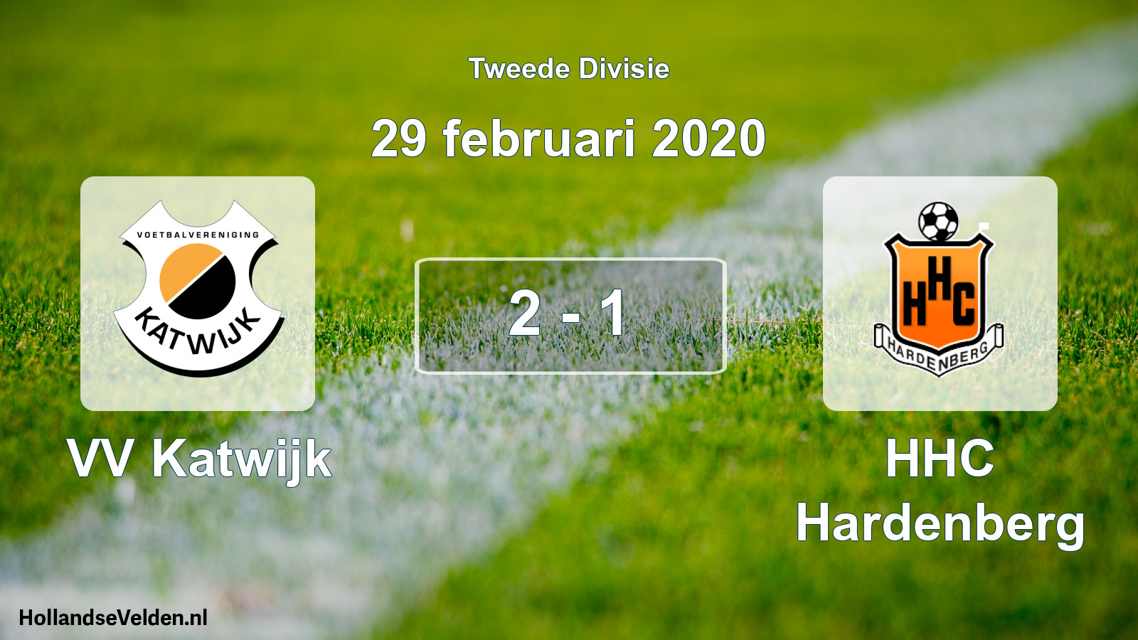 Total number of matches played: VV Katwijk - HHC Hardenberg 2 - 1 (29 February 2020)