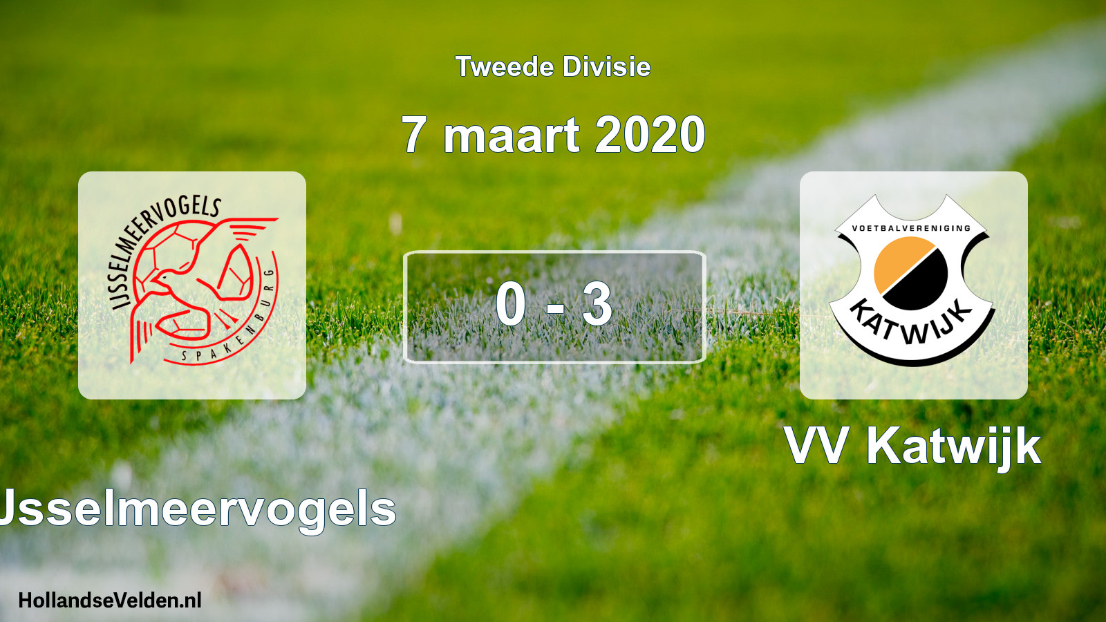 Total number of matches played: IJsselmeervogels - VV Katwijk 0 - 3 (7 March 2020)