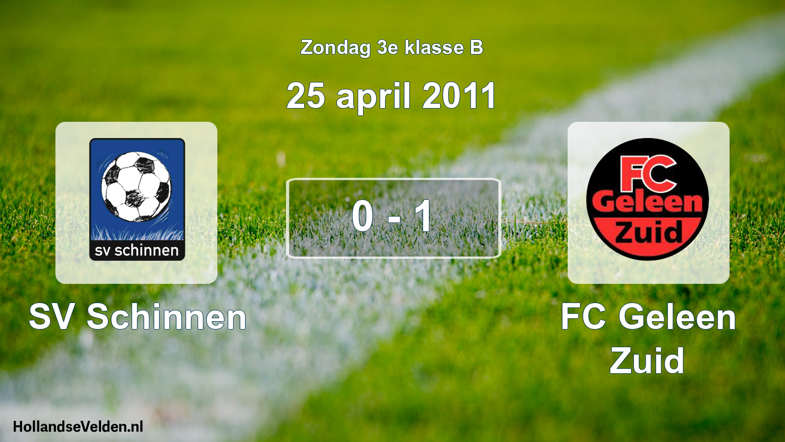 Total number of matches played: SV Schinnen - FC Geleen Zuid 0 - 1 (25 April 2011)