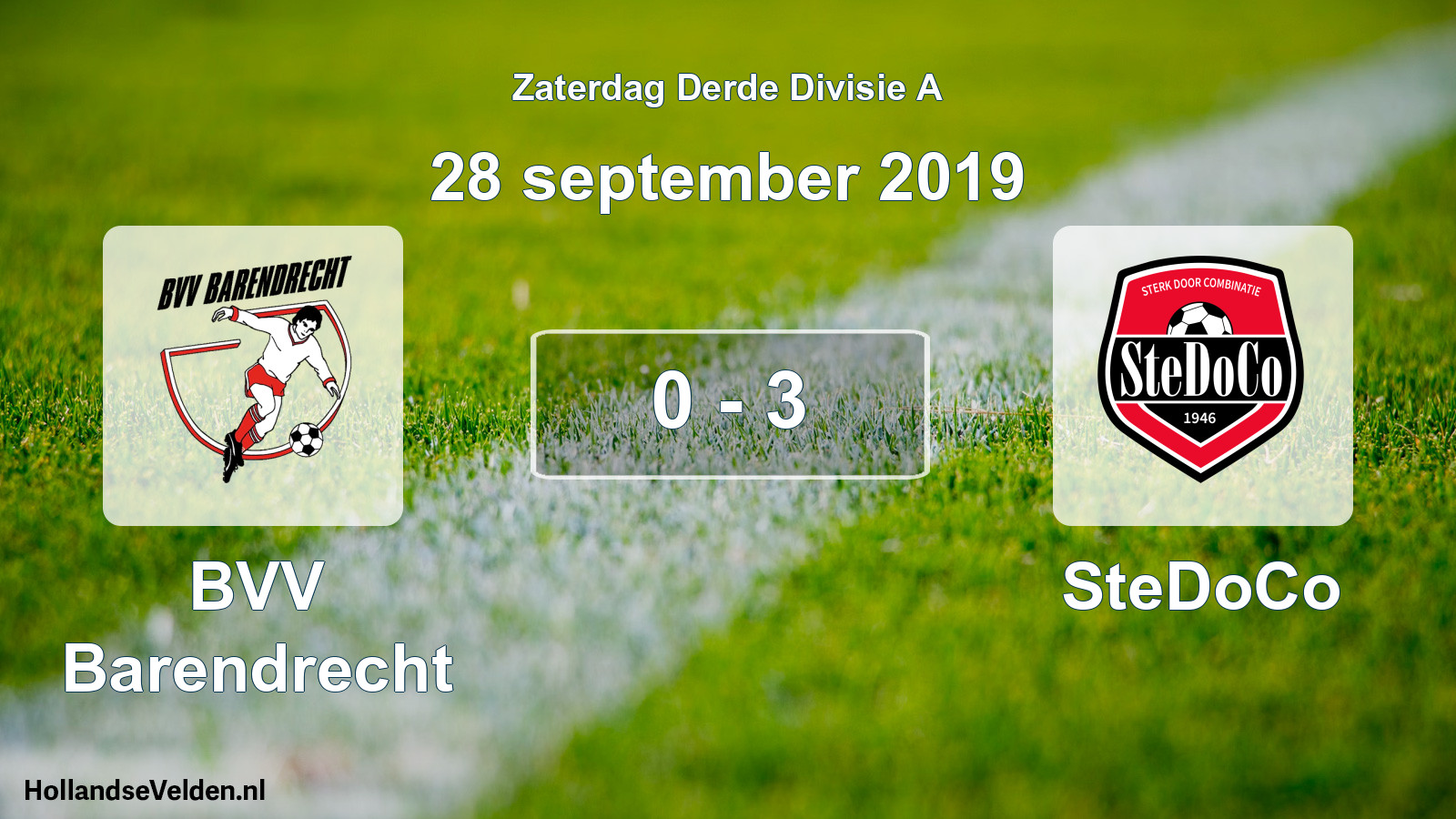 Total number of matches played: BVV Barendrecht - SteDoCo 0 - 3 (28 September 2019)