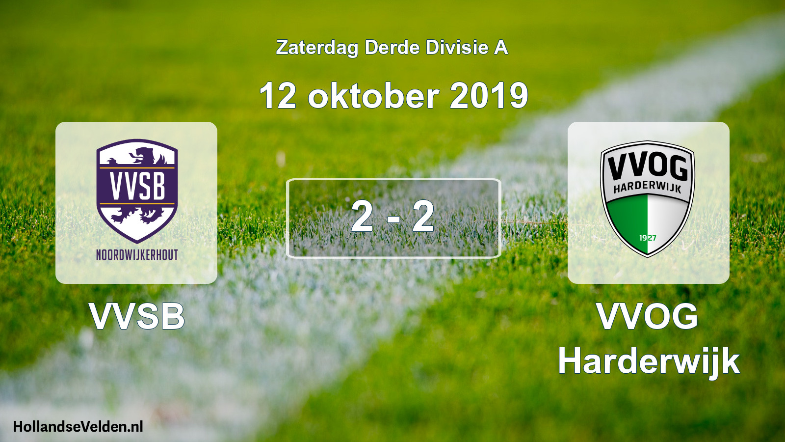 Total number of matches played: VVSB - VVOG Harderwijk 2 - 2 (12 October 2019)