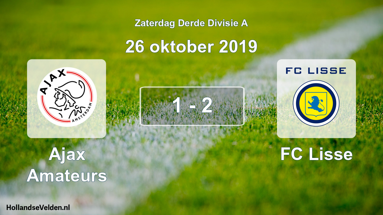 Total number of matches played: Ajax Amateurs - FC Lisse 1 - 2 (26 October 2019)