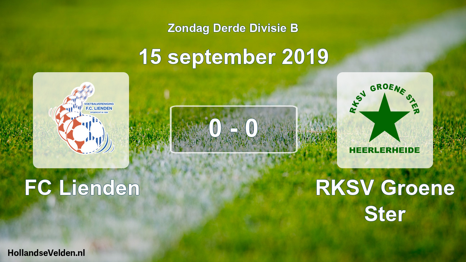 Total number of matches played: FC Lienden - RKSV Groene Ster 0 - 0 (15 September 2019)