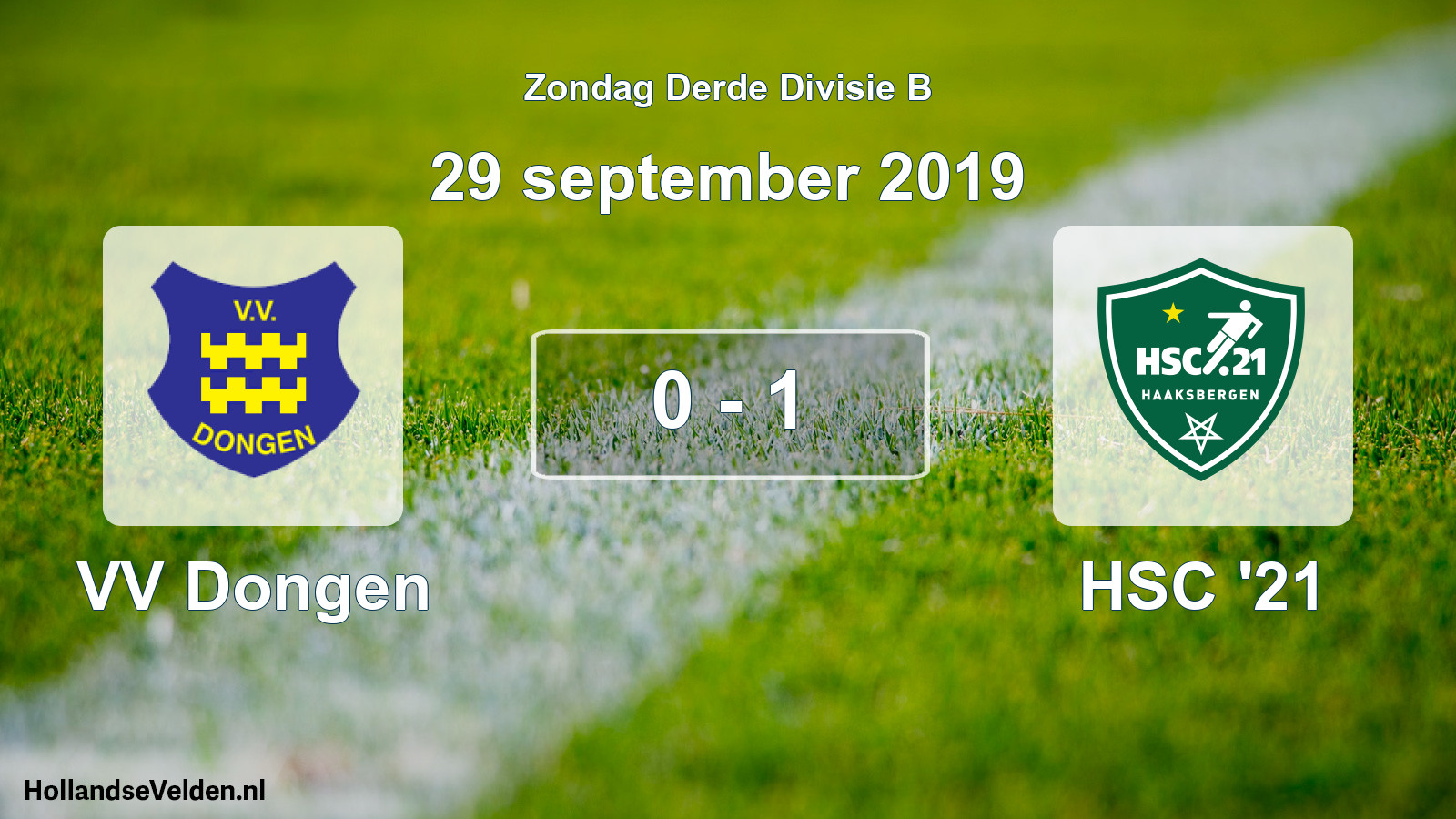 Total number of matches played: VV Dongen - HSC '21 0 - 1 (29 September 2019)