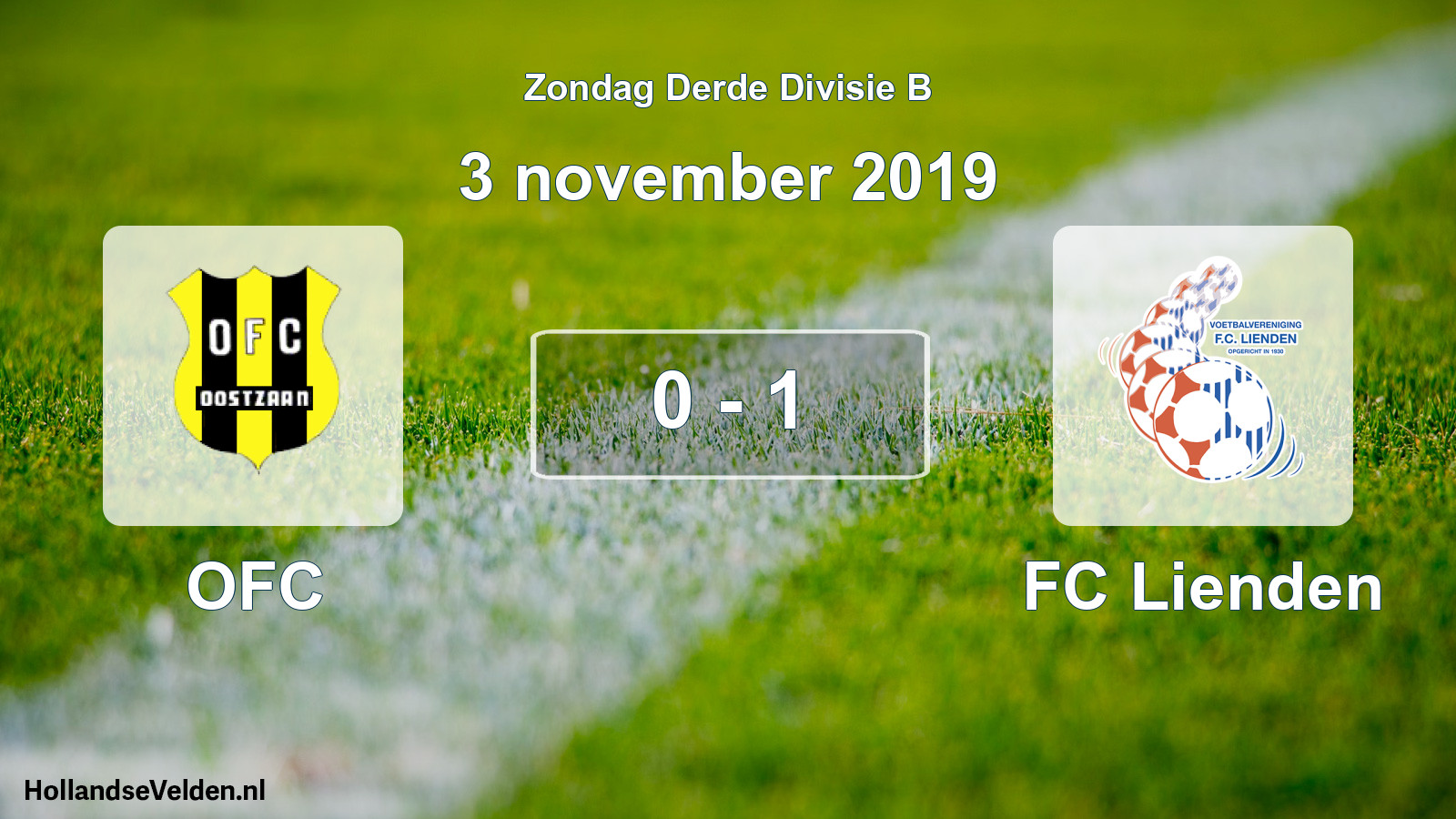 Total number of matches played: OFC - FC Lienden 0 - 1 (3 November 2019)
