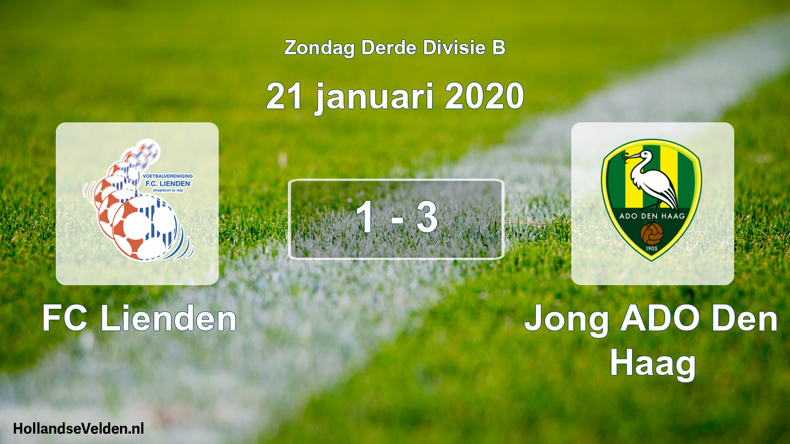 Total number of matches played: FC Lienden - Jong ADO Den Haag 1 - 3 (21 January 2020)
