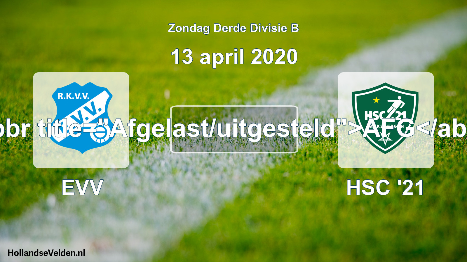 Scheduled Match: EVV - HSC '21 (13 April 2020)