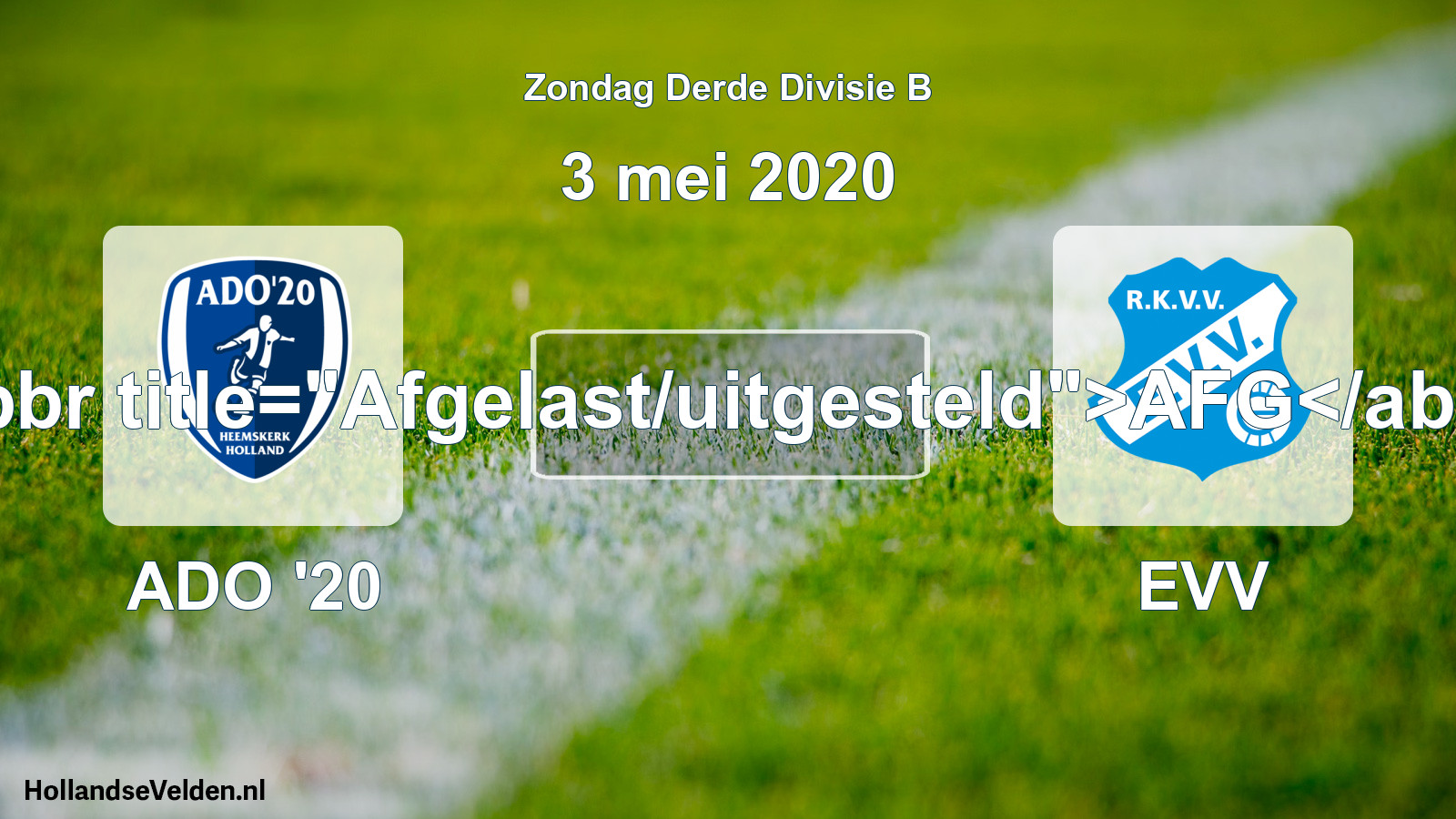 Scheduled Match: ADO '20 - EVV (3 May 2020)
