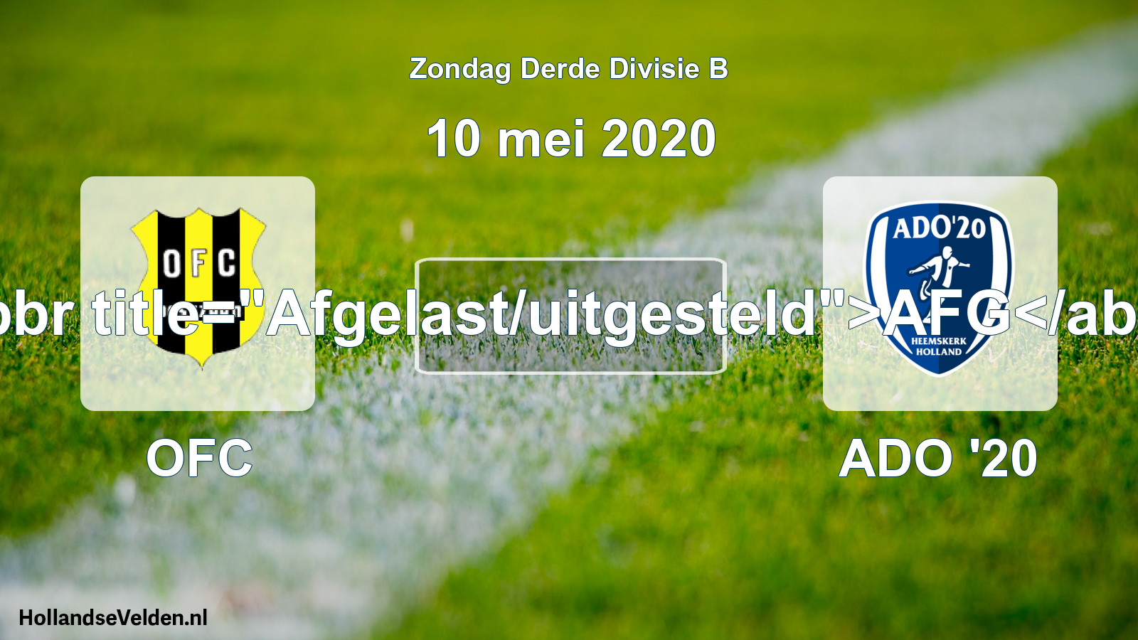 Scheduled Match: OFC - ADO '20 (10 May 2020)