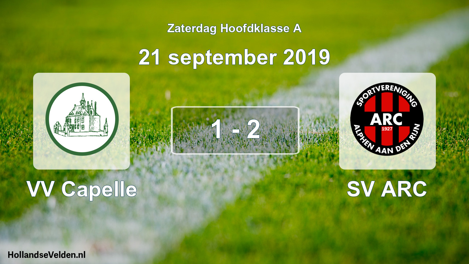 Total number of matches played: VV Capelle - SV ARC 1 - 2 (21 September 2019)