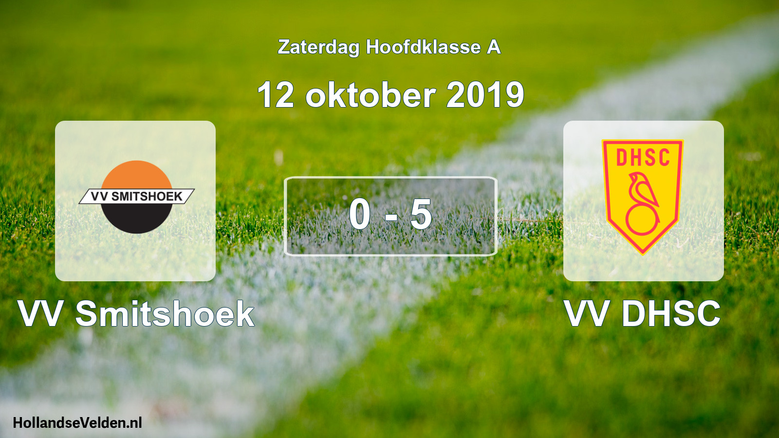 Total number of matches played: VV Smitshoek - VV DHSC 0 - 5 (12 October 2019)