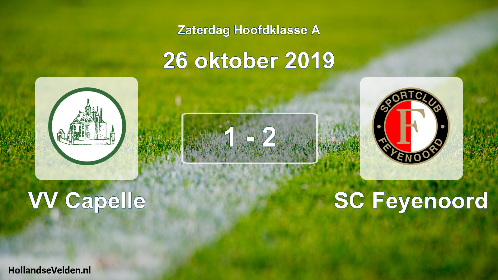 Total number of matches played: VV Capelle - SC Feyenoord 1 - 2 (26 October 2019)