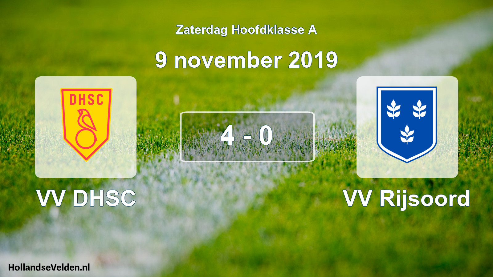 Total number of matches played: VV DHSC - VV Rijsoord 4 - 0 (9 November 2019)