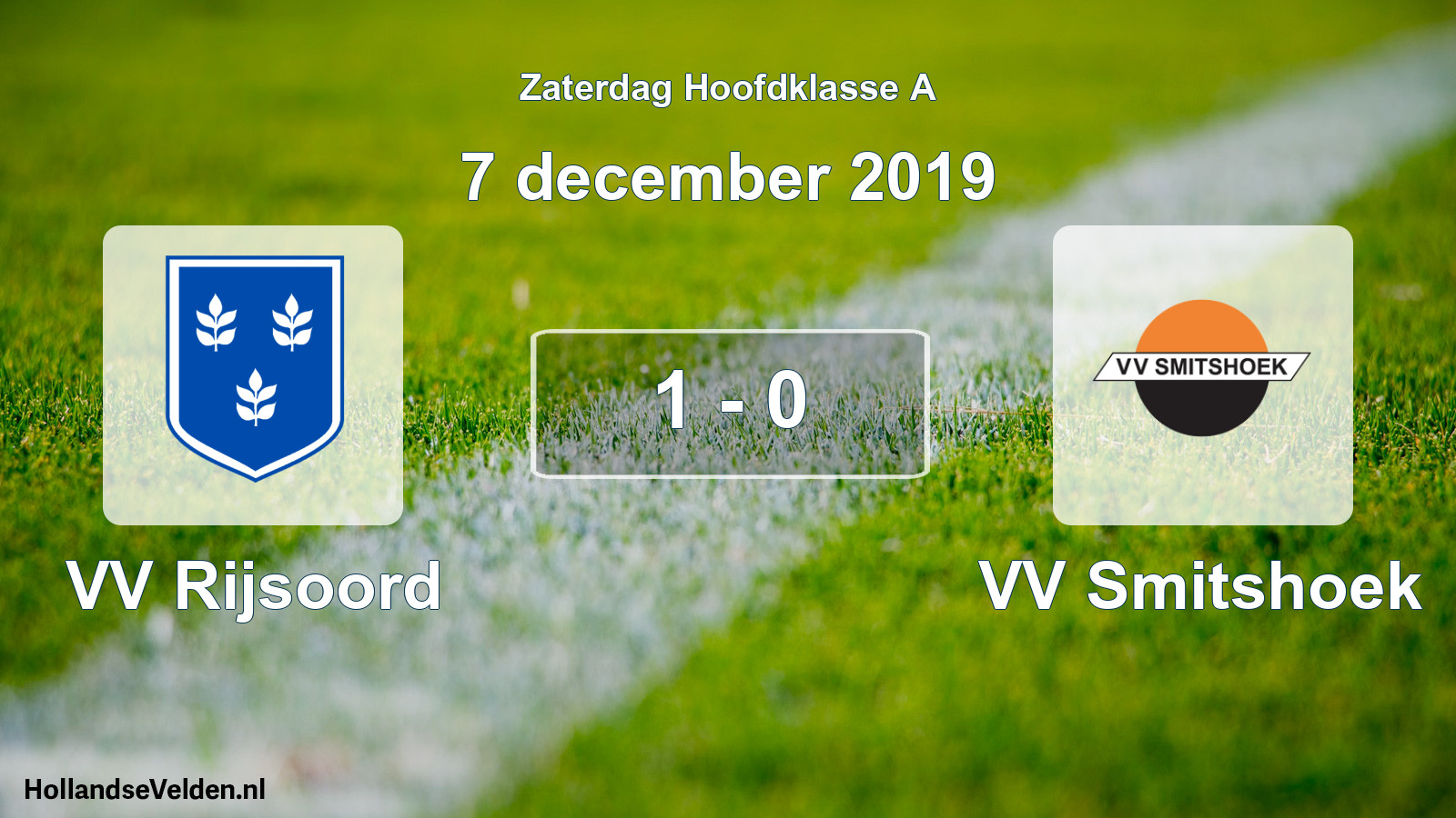 Total number of matches played: VV Rijsoord - VV Smitshoek 1 - 0 (7 December 2019)