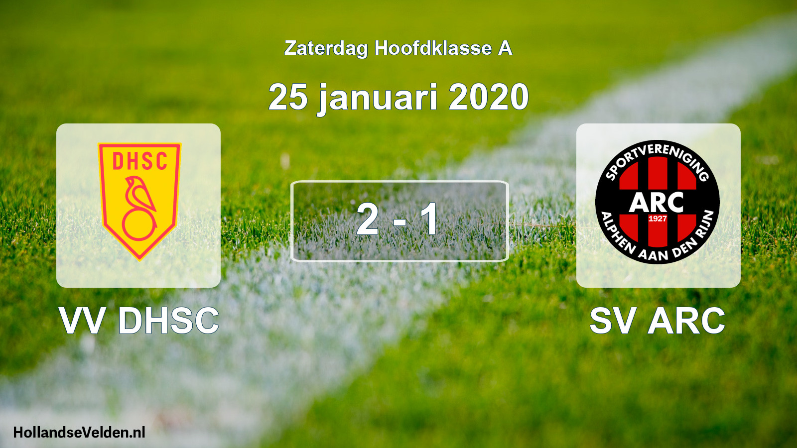 Total number of matches played: VV DHSC - SV ARC 2 - 1 (25 January 2020)