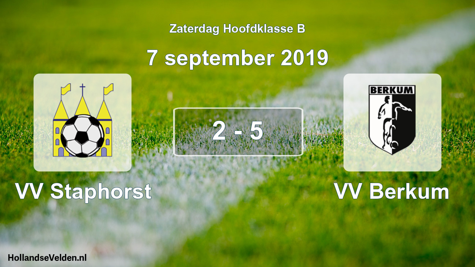 Total number of matches played: VV Staphorst - VV Berkum 2 - 5 (7 September 2019)