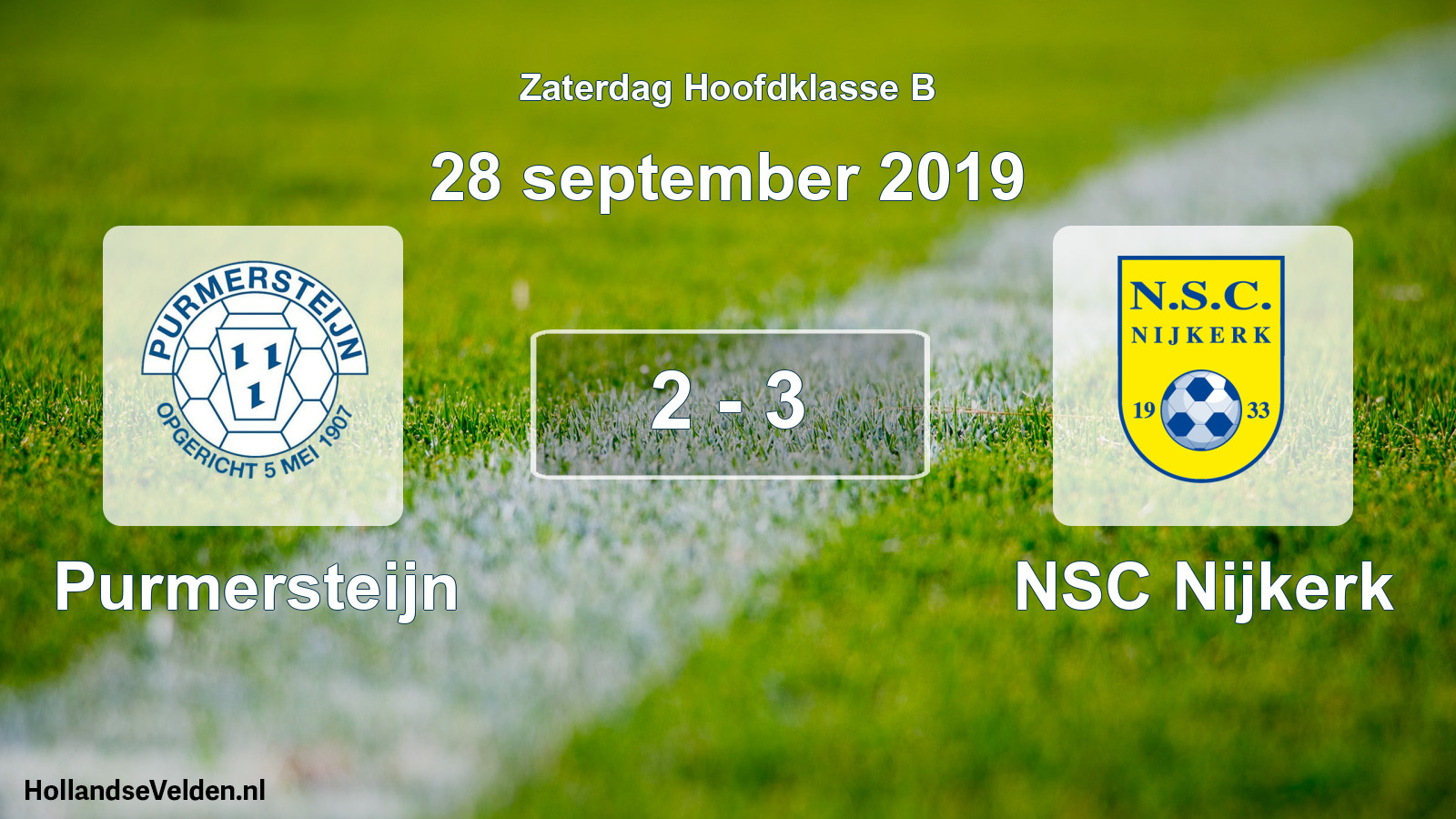 Total number of matches played: Purmersteijn - NSC Nijkerk 2 - 3 (28 September 2019)