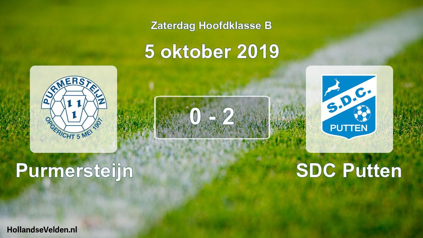 Total number of matches played: Purmersteijn - SDC Putten 0 - 2 (5 October 2019)