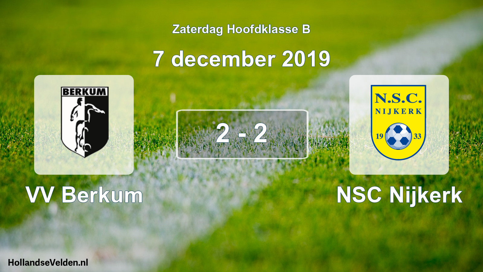 Total number of matches played: VV Berkum - NSC Nijkerk 2 - 2 (7 December 2019)