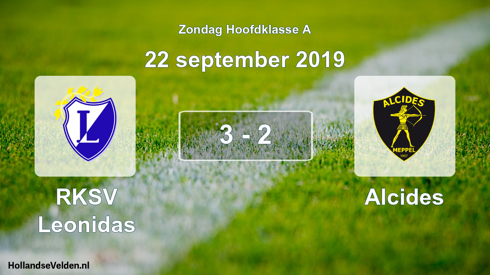 Total number of matches played: RKSV Leonidas - Alcides 3 - 2 (22 September 2019)