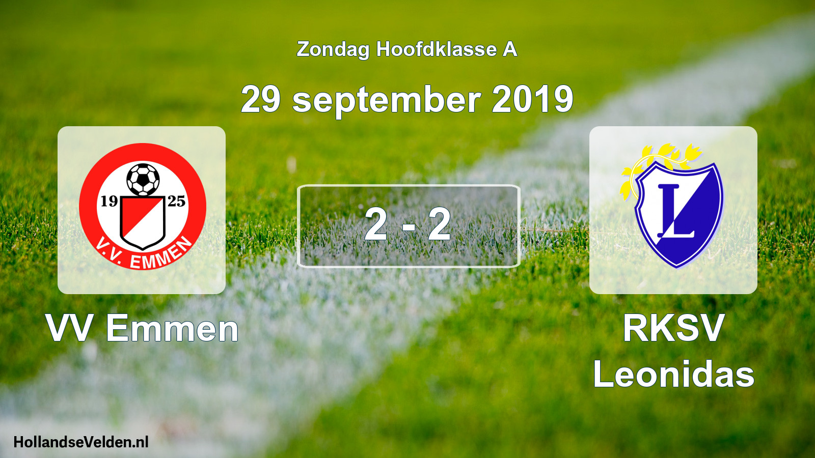 Total number of matches played: VV Emmen - RKSV Leonidas 2 - 2 (29 September 2019)