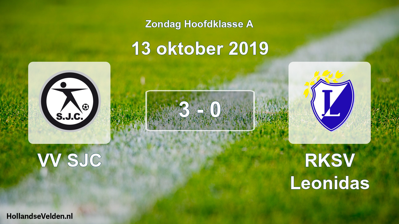 Total number of matches played: VV SJC - RKSV Leonidas 3 - 0 (13 October 2019)