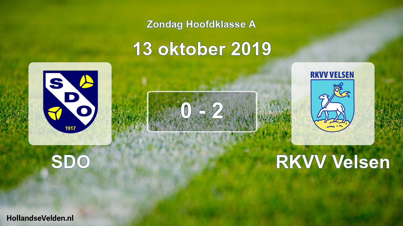 Total number of matches played: SDO - RKVV Velsen 0 - 2 (13 October 2019)