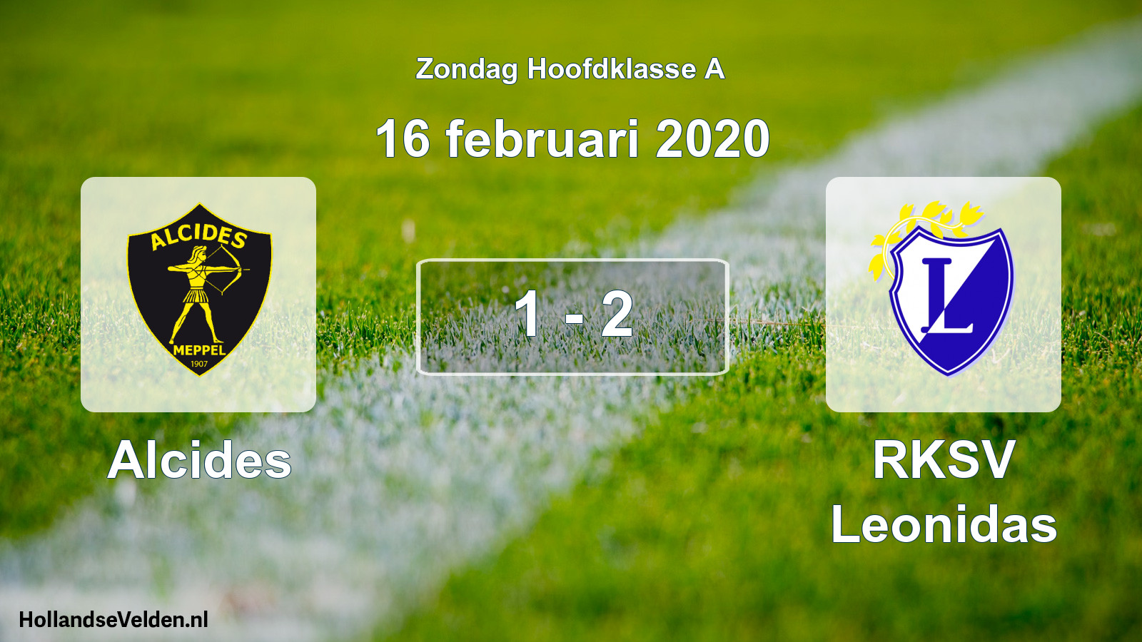 Total number of matches played: Alcides - RKSV Leonidas 1 - 2 (16 February 2020)