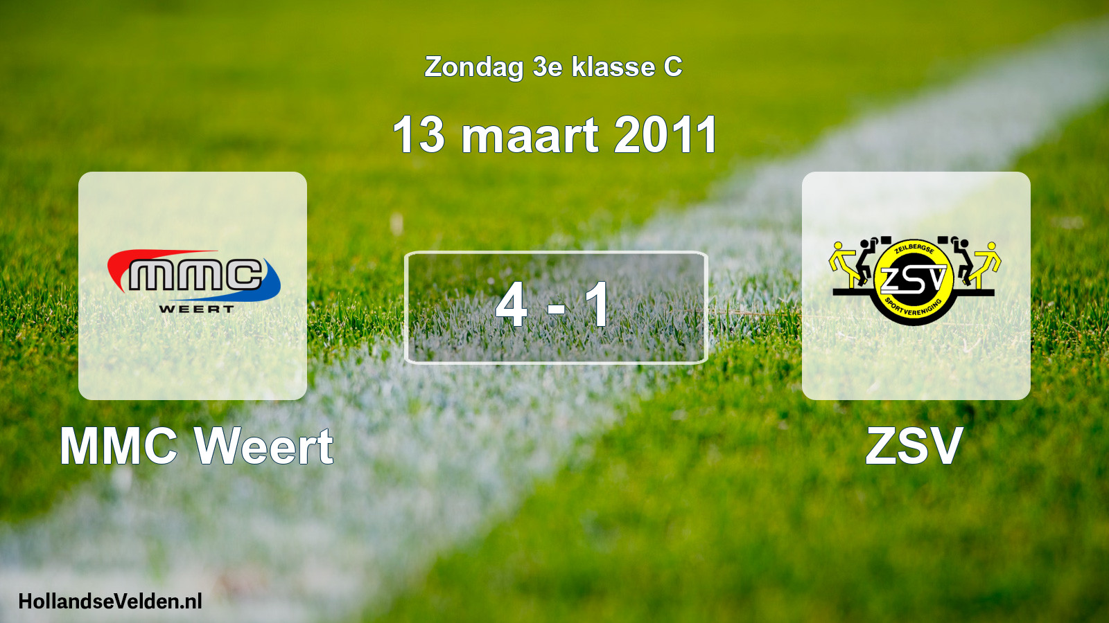 Total number of matches played: MMC Weert - ZSV 4 - 1 (13 March 2011)