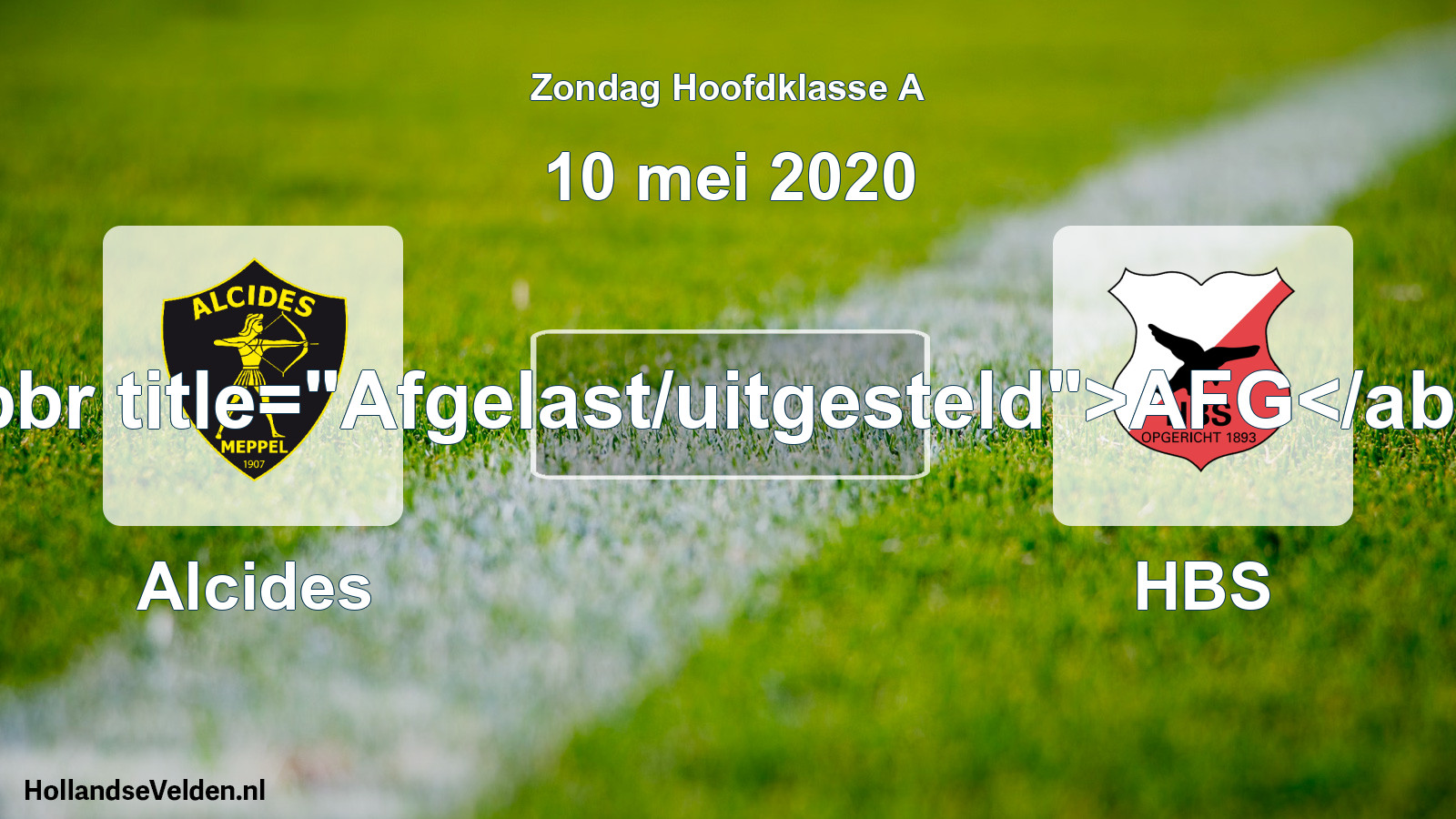 Scheduled Match: Alcides - HBS (10 May 2020)
