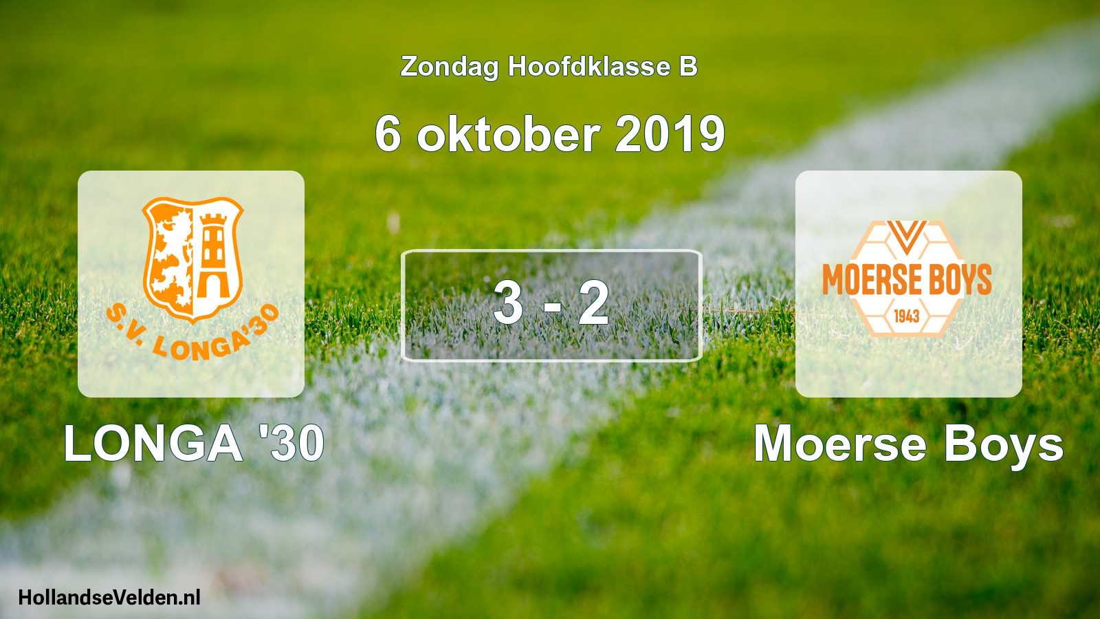 Total number of matches played: LONGA '30 - Moerse Boys 3 - 2 (6 October 2019)