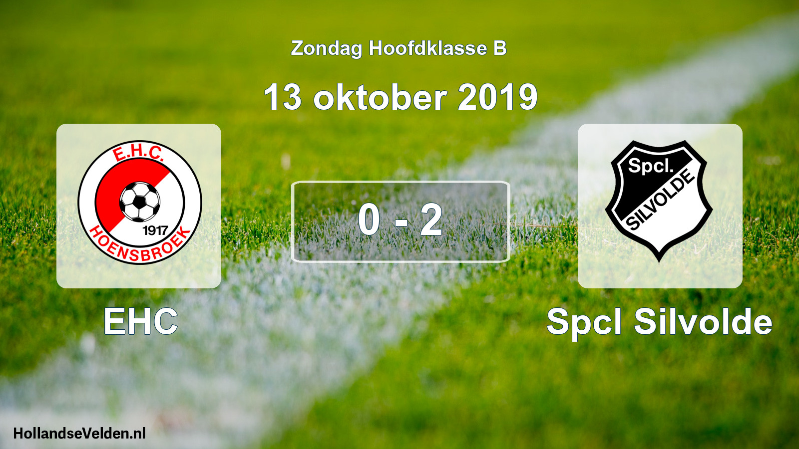 Total number of matches played: EHC - Spcl Silvolde 0 - 2 (13 October 2019)