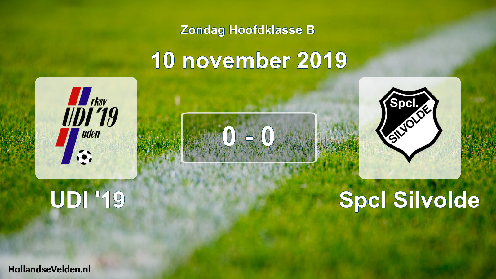 Total number of matches played: UDI '19 - Spcl Silvolde 0 - 0 (10 November 2019)