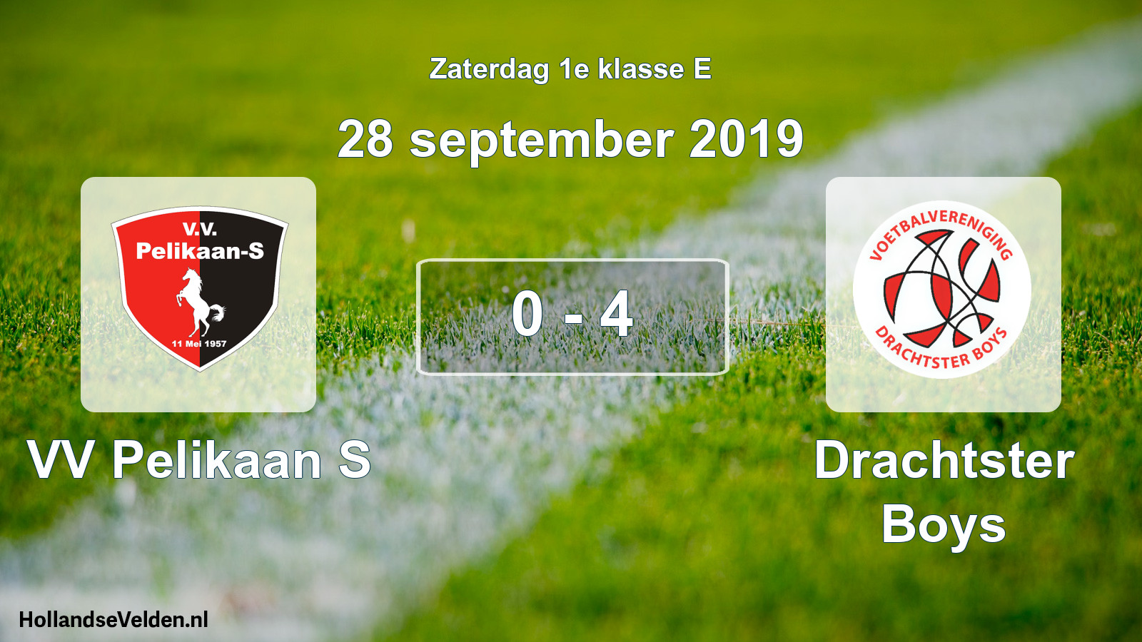 Total number of matches played: VV Pelikaan S - Drachtster Boys 0 - 4 (28 September 2019)