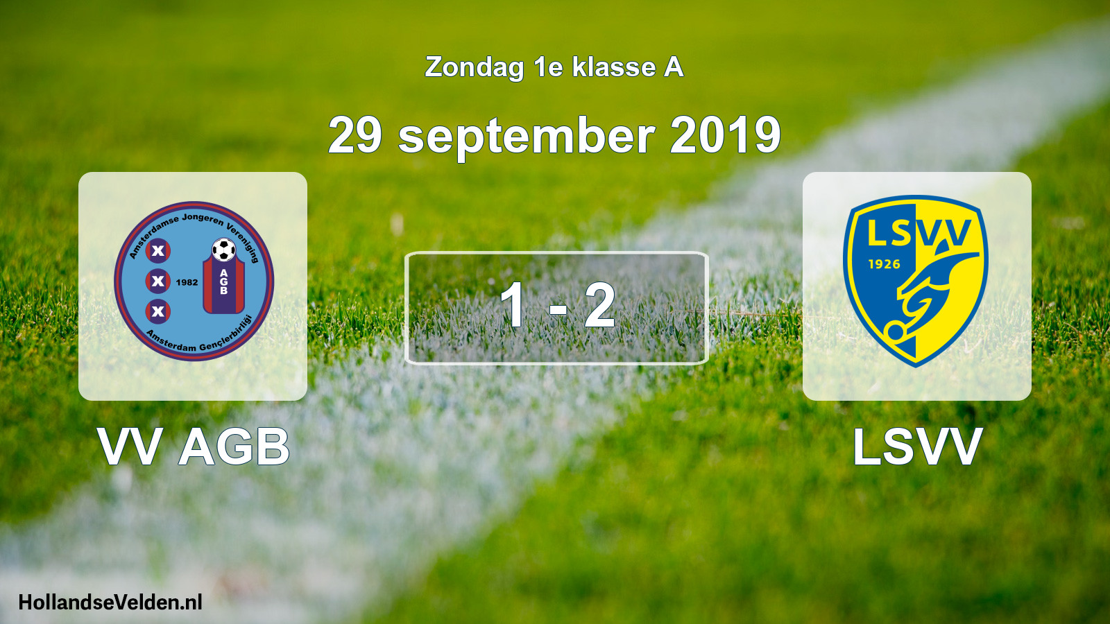 Total number of matches played: VV AGB - LSVV 1 - 2 (29 September 2019)