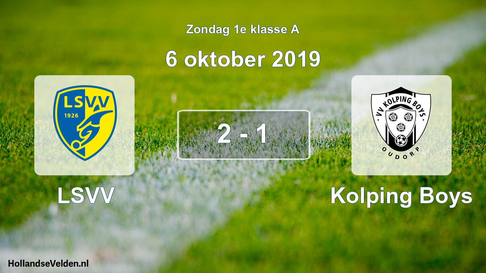 Total number of matches played: LSVV - Kolping Boys 2 - 1 (6 October 2019)