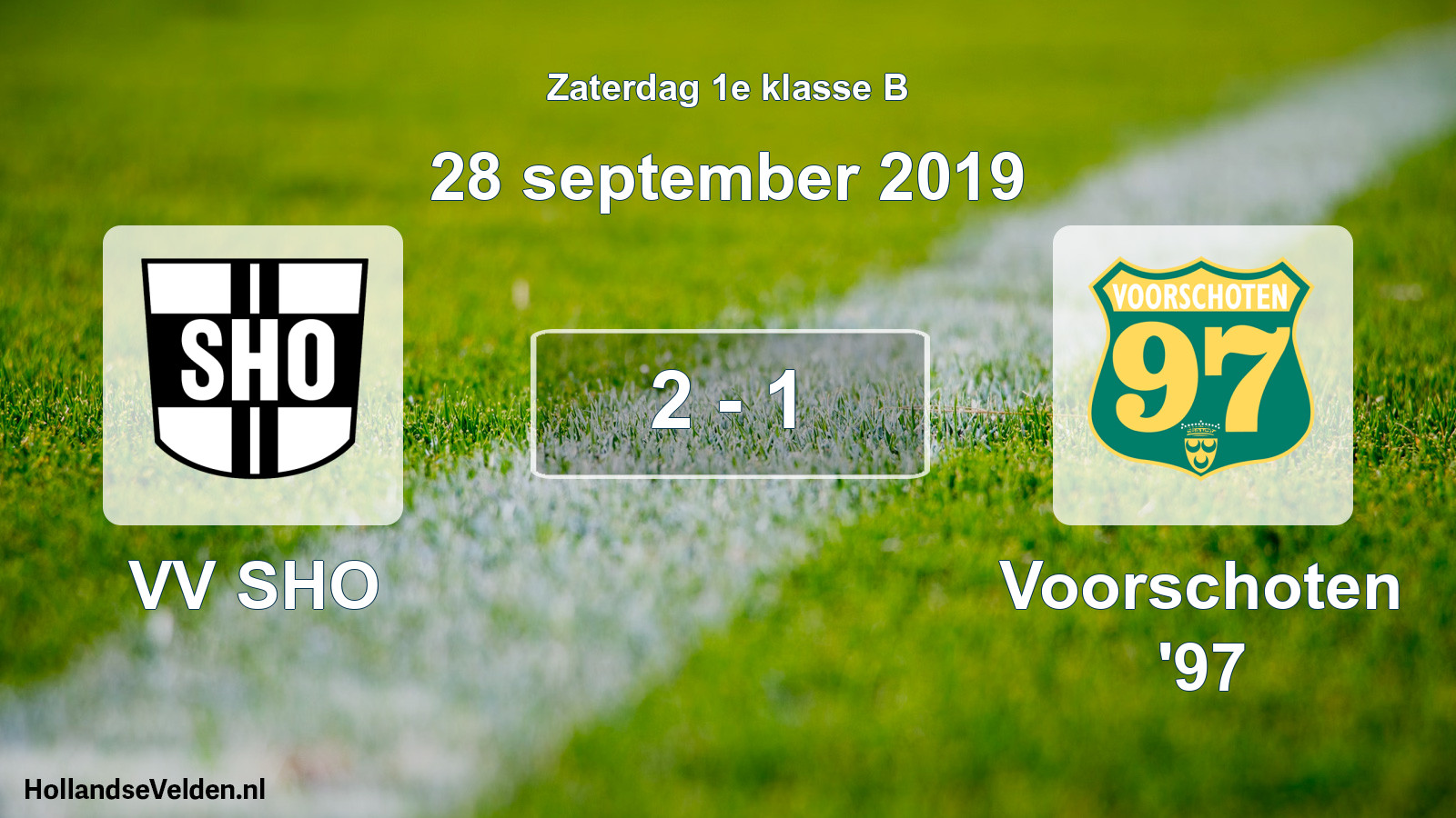 Total number of matches played: VV SHO - Voorschoten '97 2 - 1 (28 September 2019)