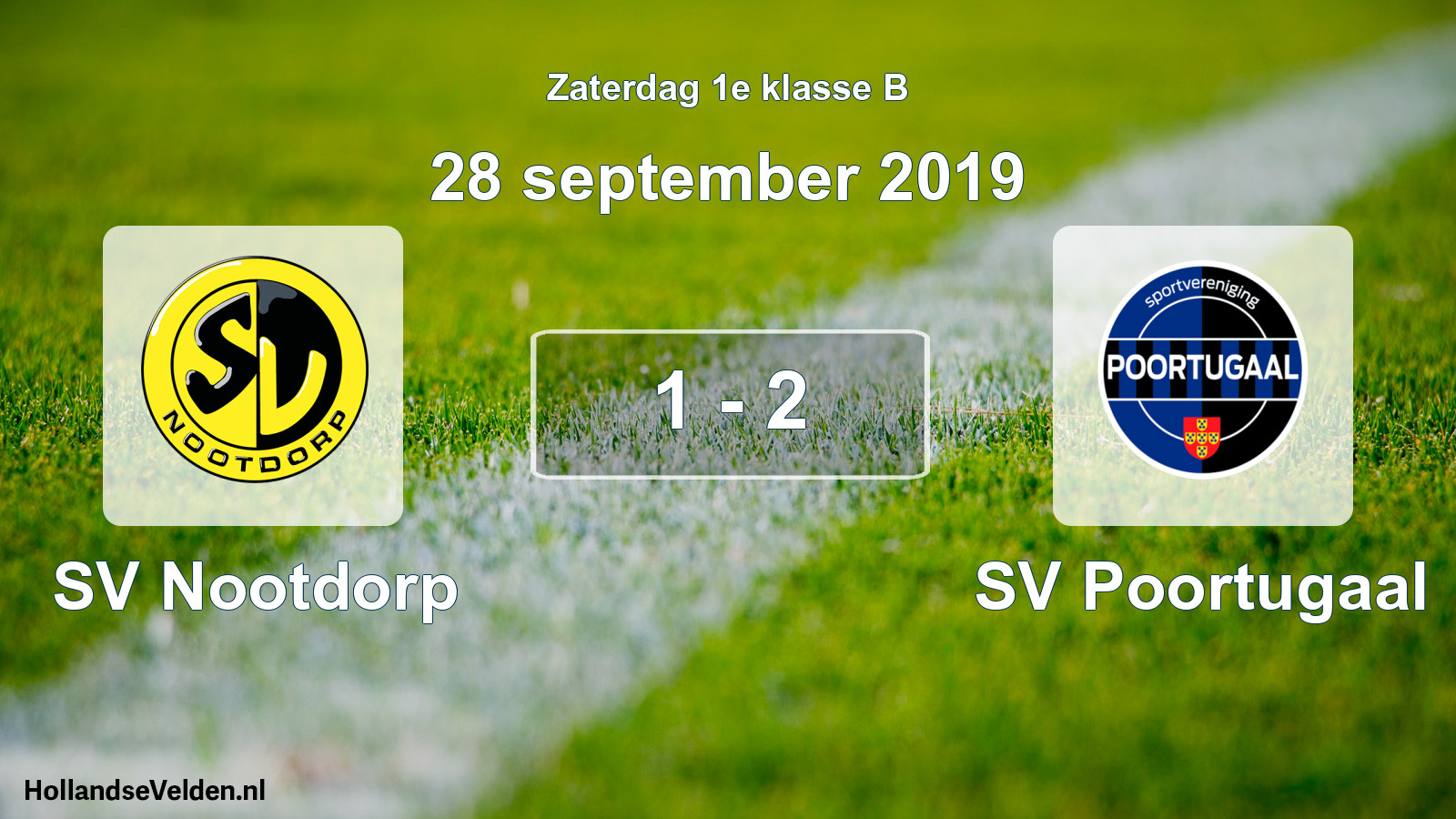 Total number of matches played: SV Nootdorp - SV Poortugaal 1 - 2 (28 September 2019)