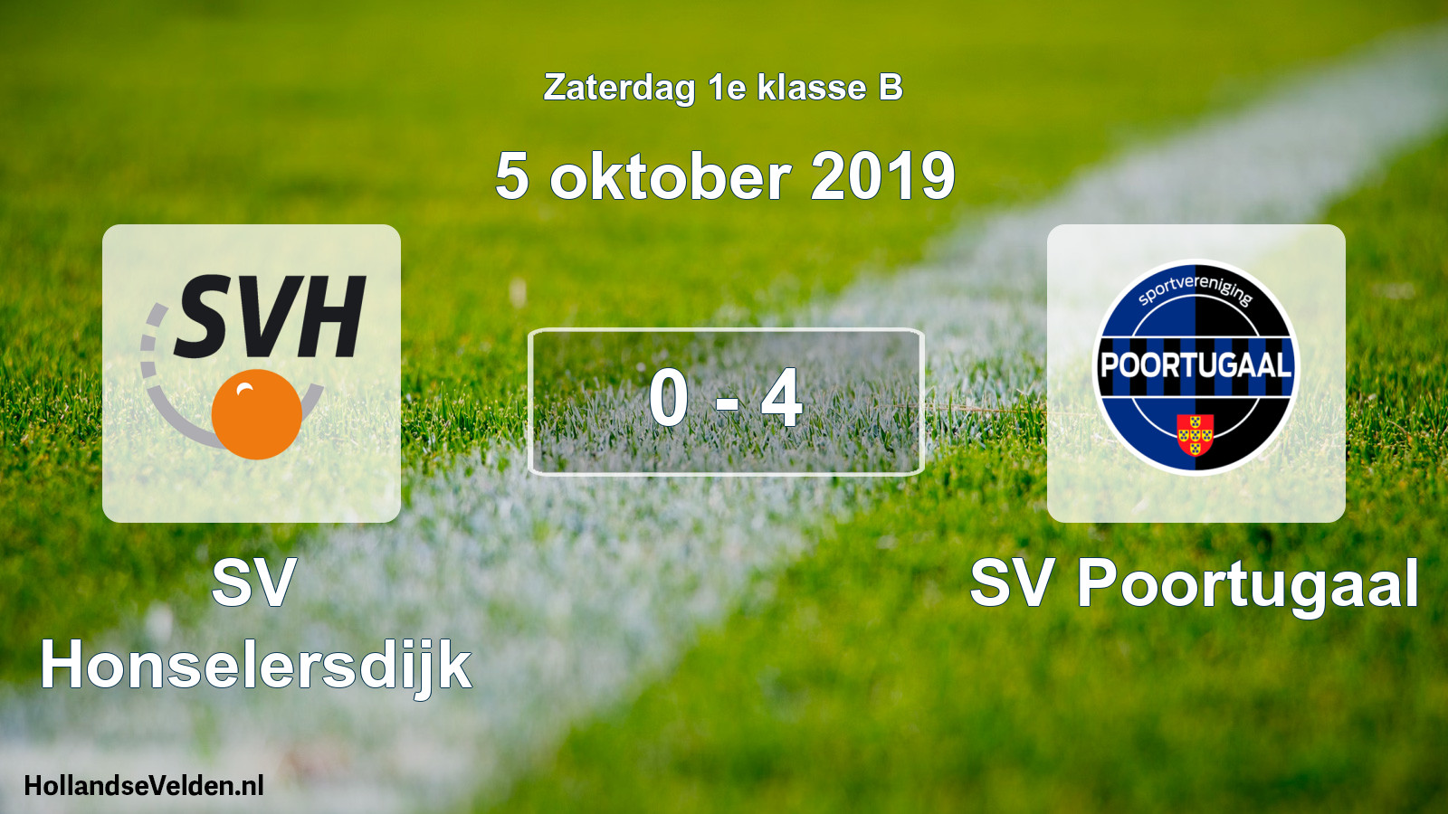 Total number of matches played: SV Honselersdijk - SV Poortugaal 0 - 4 (5 October 2019)