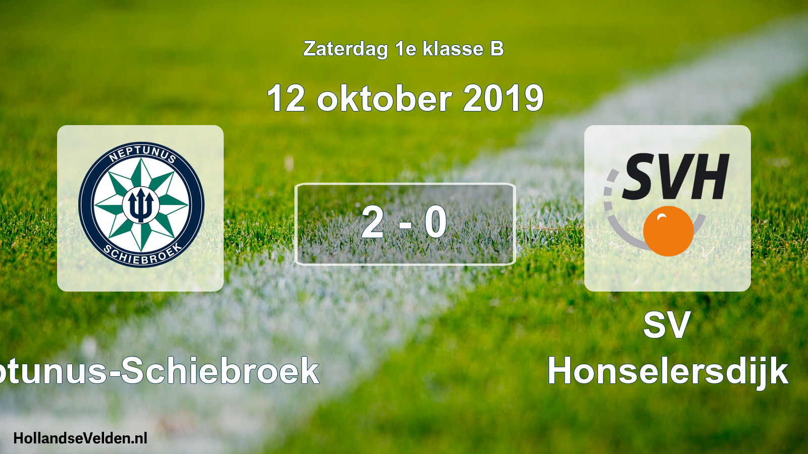 Total number of matches played: Neptunus-Schiebroek - SV Honselersdijk 2 - 0 (12 October 2019)