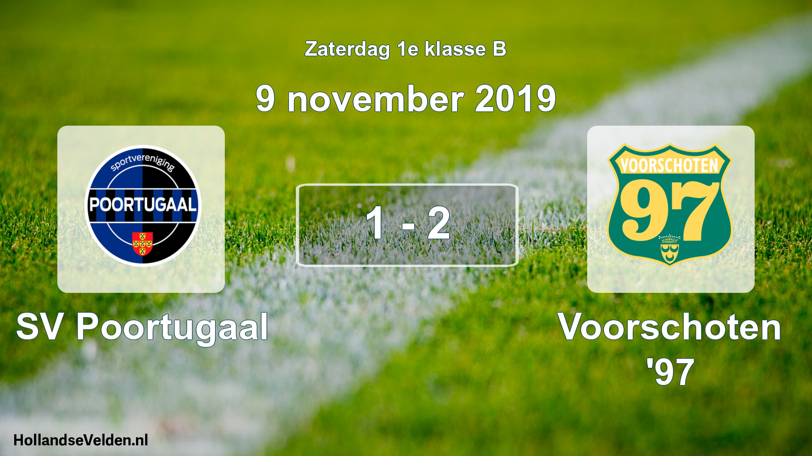 Total number of matches played: SV Poortugaal - Voorschoten '97 1 - 2 (9 November 2019)