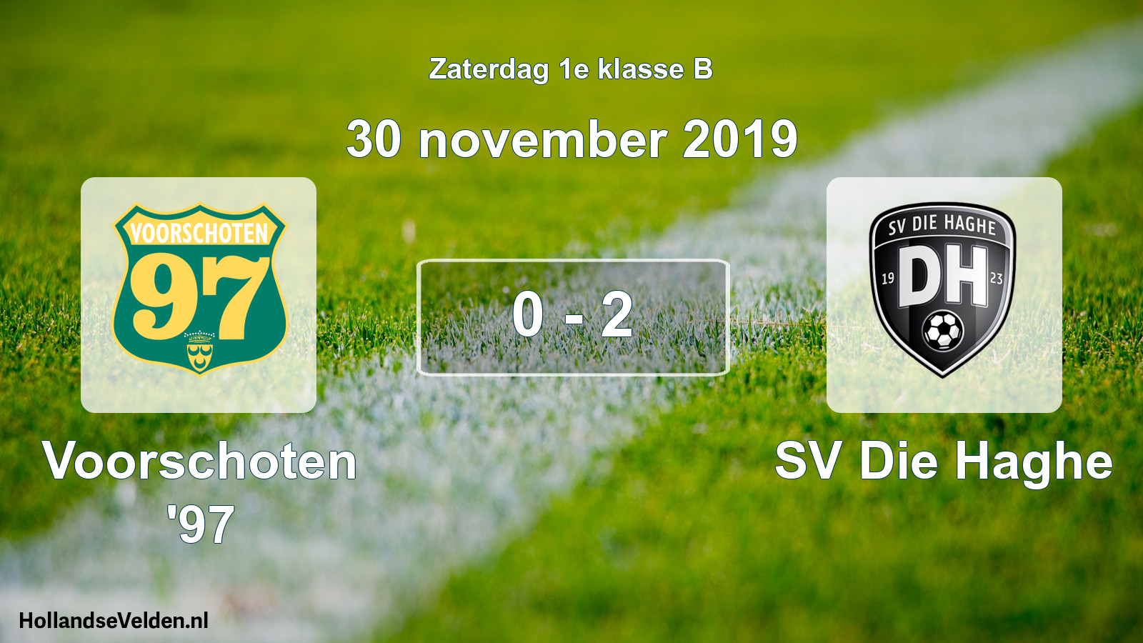 Total number of matches played: Voorschoten '97 - SV Die Haghe 0 - 2 (30 November 2019)