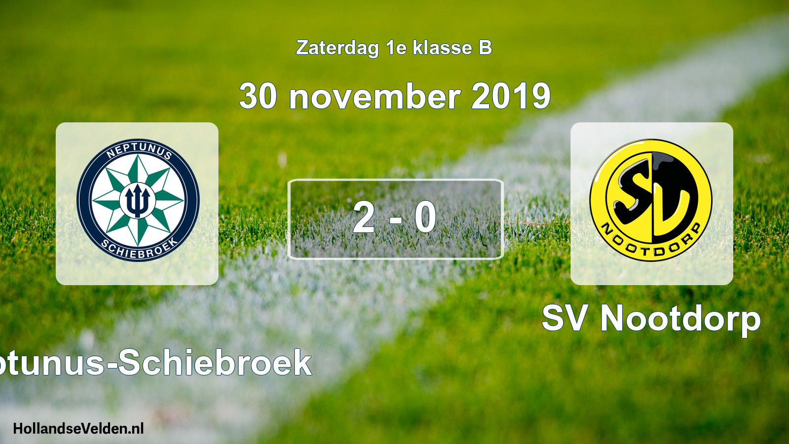 Total number of matches played: Neptunus-Schiebroek - SV Nootdorp 2 - 0 (30 November 2019)
