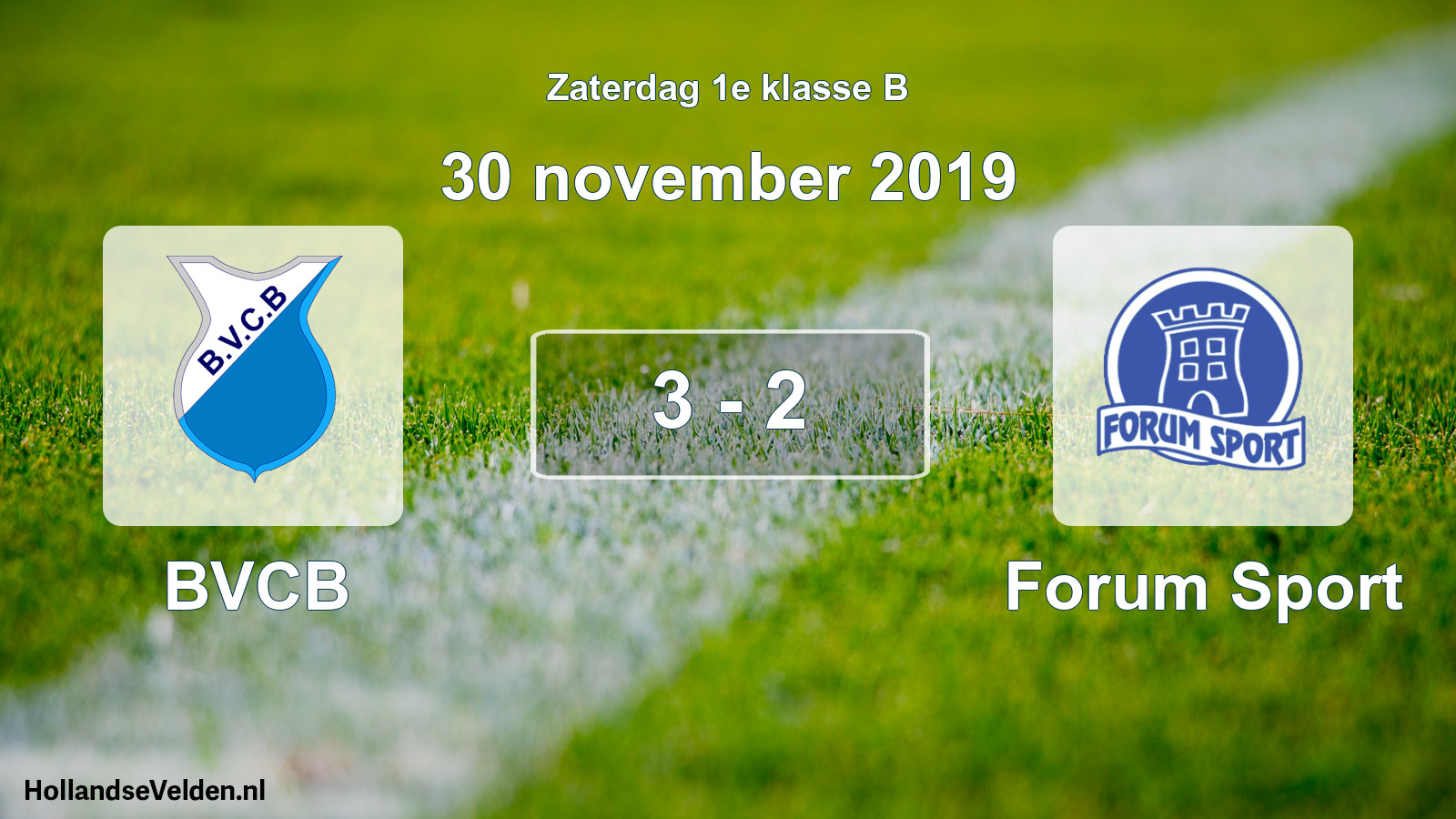 Total number of matches played: BVCB - Forum Sport 3 - 2 (30 November 2019)