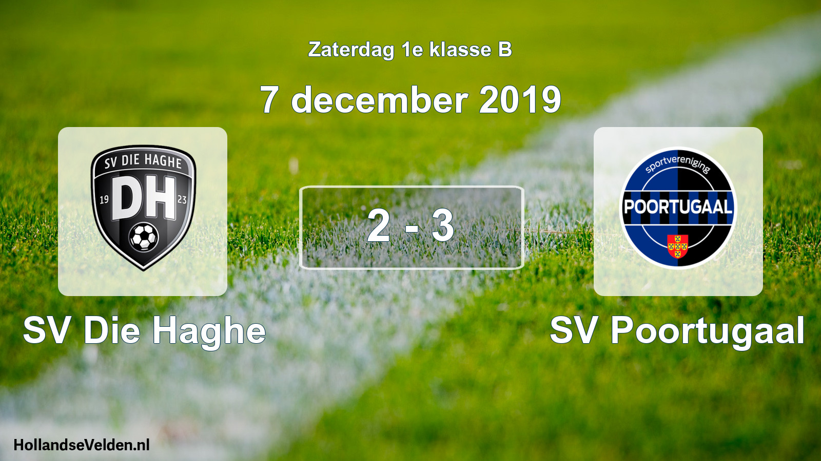 Total number of matches played: SV Die Haghe - SV Poortugaal 2 - 3 (7 December 2019)