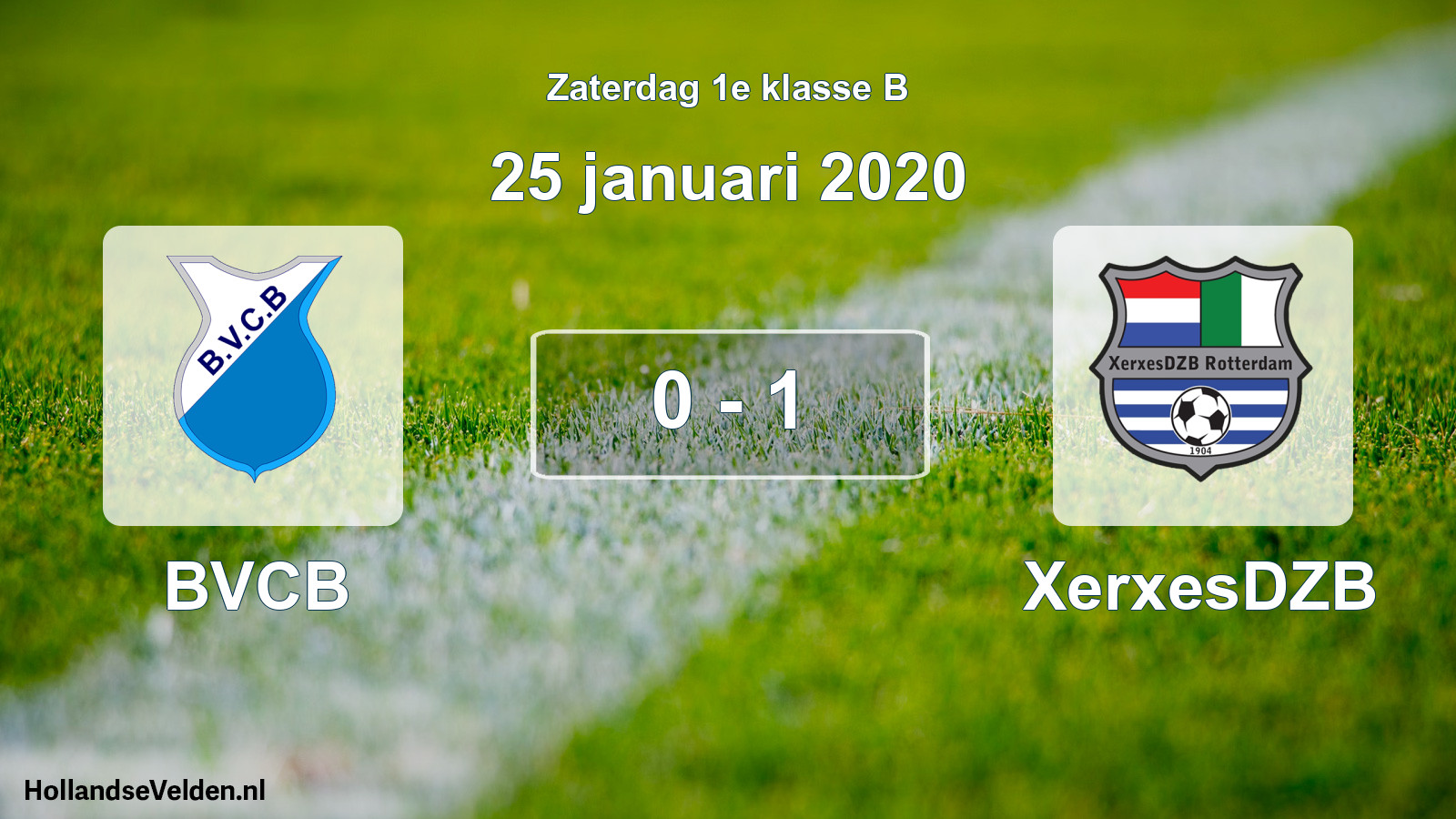Total number of matches played: BVCB - XerxesDZB 0 - 1 (25 January 2020)