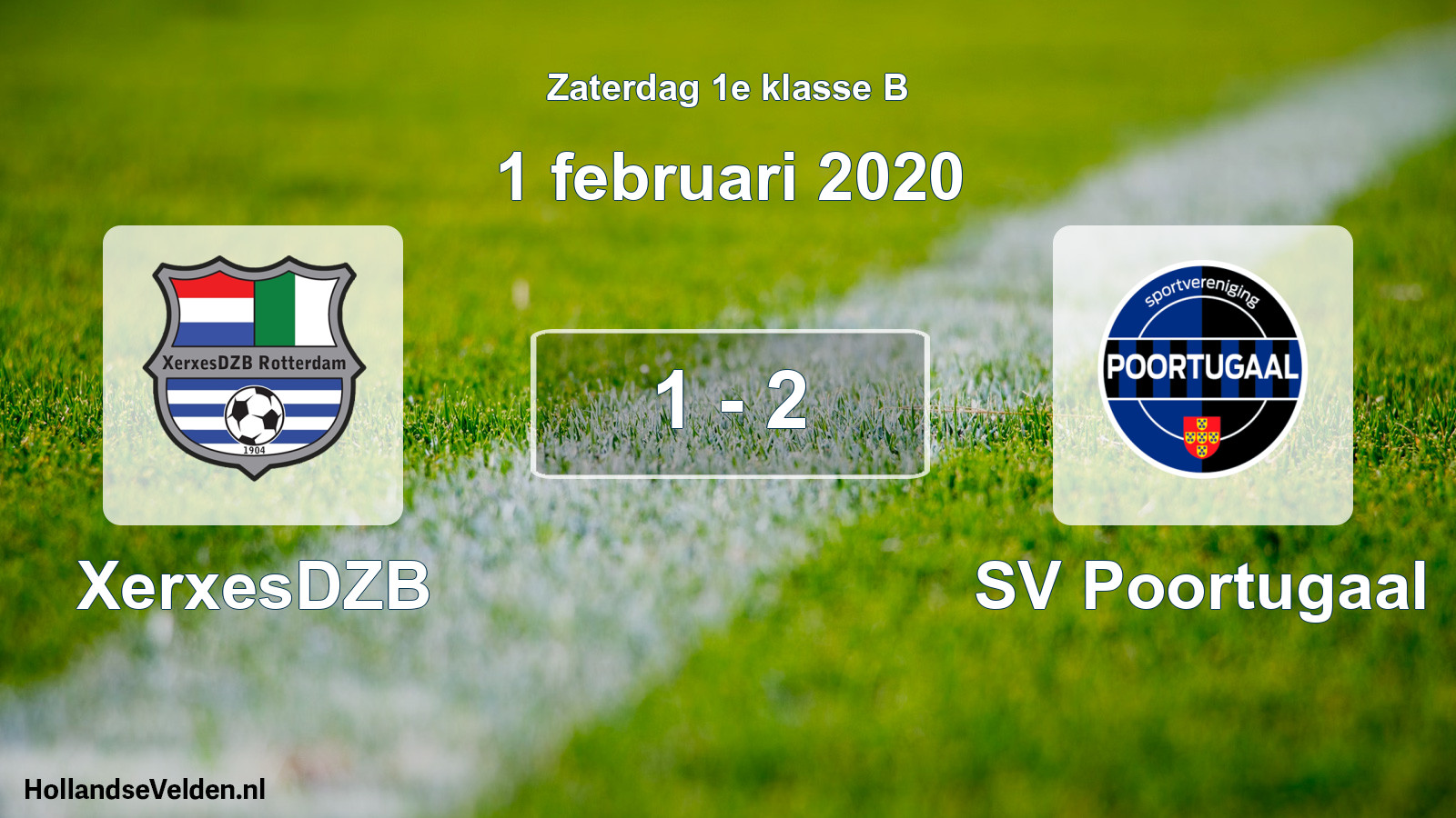 Total number of matches played: XerxesDZB - SV Poortugaal 1 - 2 (1 February 2020)