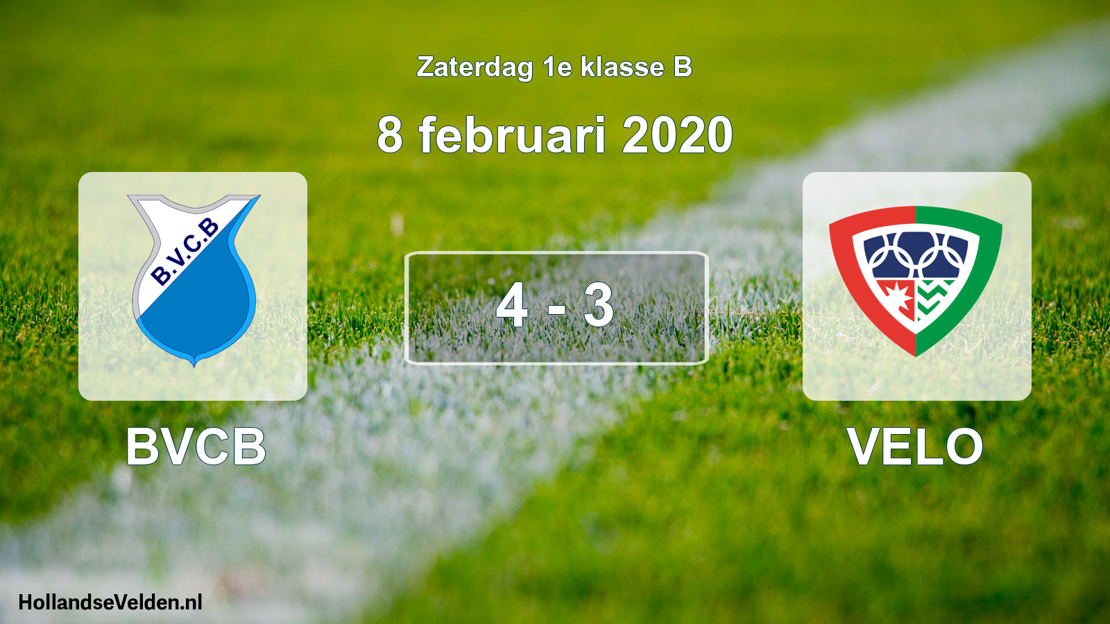 Total number of matches played: BVCB - VELO 4 - 3 (8 February 2020)